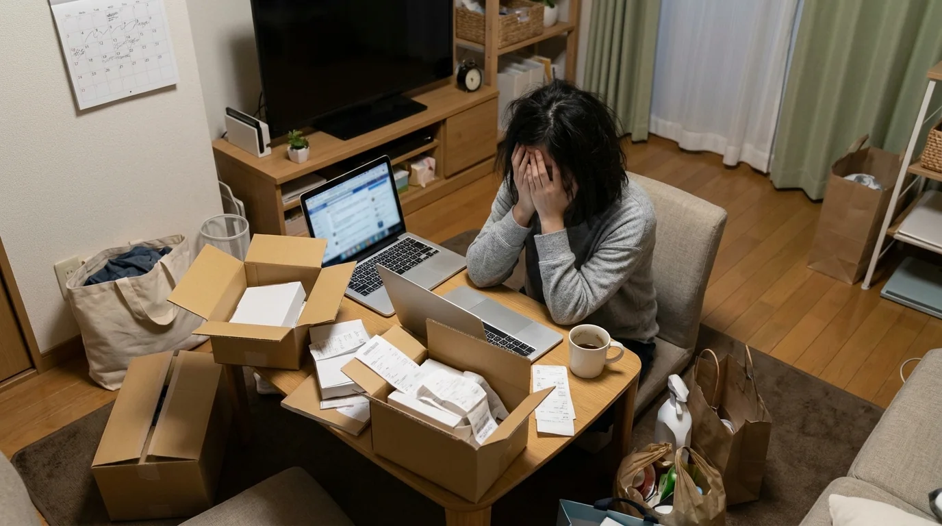 日常の買い物や手配が負担になっているのお悩みイメージ