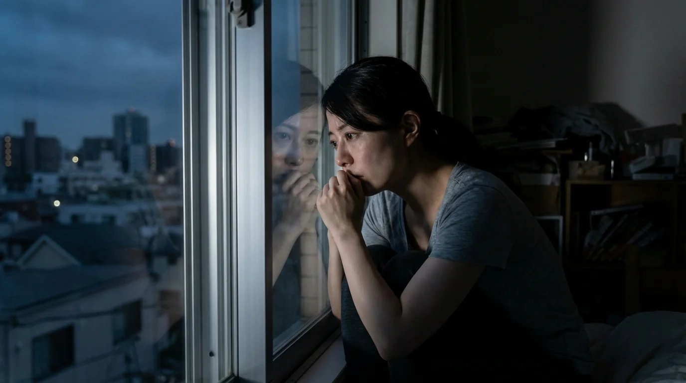 夜中に突然モヤモヤして眠れないのお悩みイメージ