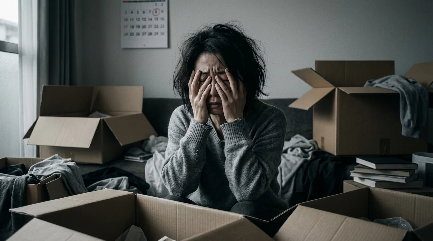 引越し当日が迫っているのに荷造りが終わらないのお悩みイメージ